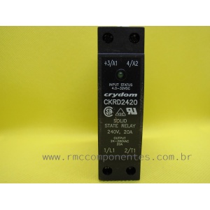 CKRD2420 - RELE EST SOLIDO MONT TRILHO DIN 280V 20A